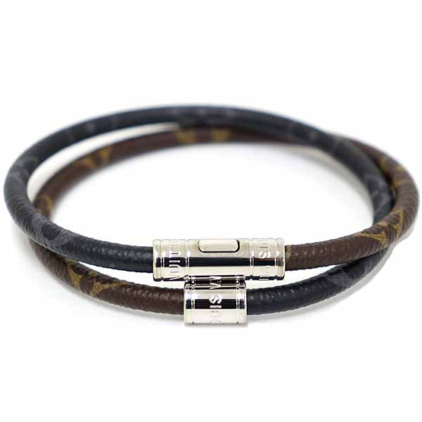 LOUIS VUITTON bracelet Monogram Eclipse Brown Brasserie Keep It
