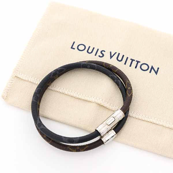 LOUIS VUITTON bracelet Monogram Eclipse Brown Brasserie Keep It