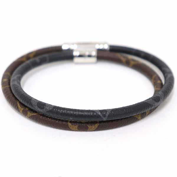 LOUIS VUITTON bracelet Monogram Eclipse Brown Brasserie Keep It