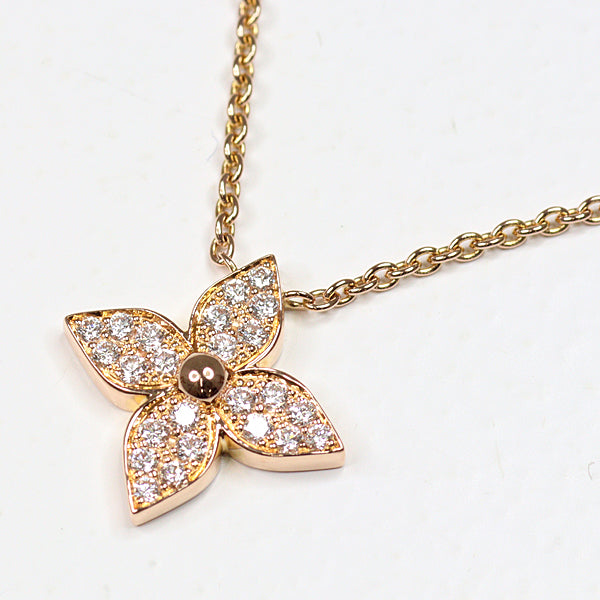 LOUIS VUITTON Pendant Q93710 K18 Pink Gold Pink gold Pendant Star Blossom