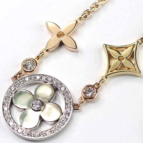 LOUIS VUITTON Pendant Q93541 K18 yellow gold gold Corrie Deal Blossom Necklace