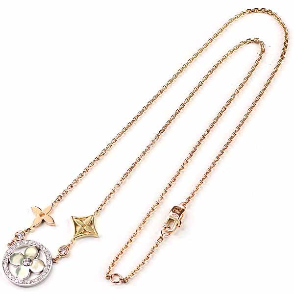 LOUIS VUITTON Pendant Q93541 K18 yellow gold gold Corrie Deal Blossom Necklace