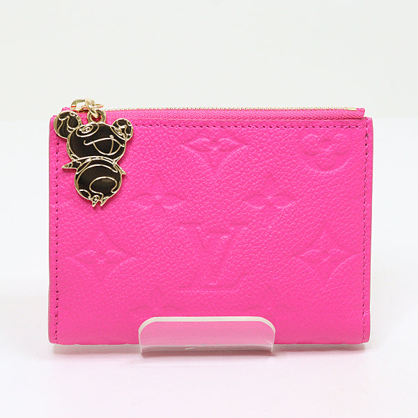 LOUIS VUITTON Bifold Wallet M14087 leather pink LV Ã TM Portefeuilleã»Lisa