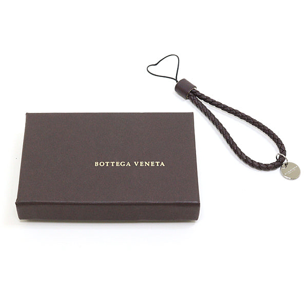 BOTTEGAVENETA strap leather Dark brown INTRECCIATO