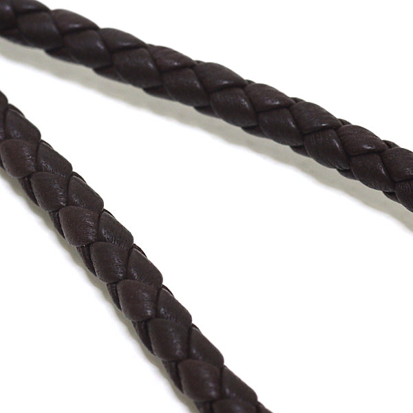 BOTTEGAVENETA strap leather Dark brown INTRECCIATO
