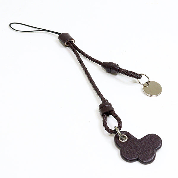 BOTTEGAVENETA strap leather Dark brown INTRECCIATO BUTTERFLY