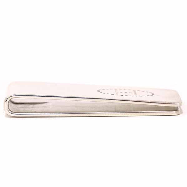 HERMES Money clip SV925 Silver H Evelyn Perforation