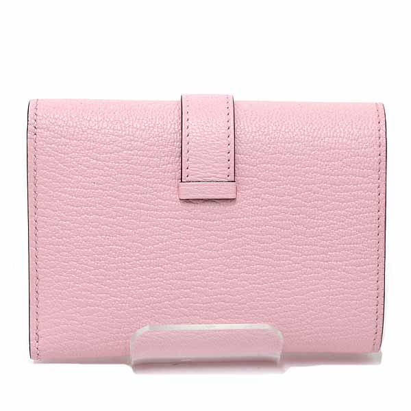 HERMES Tri-fold wallet Shave Rose Darling Bean combine