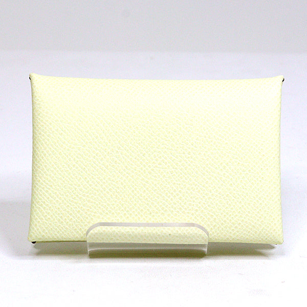 HERMES Card Case Epsom white Made in 2024 Calvi
