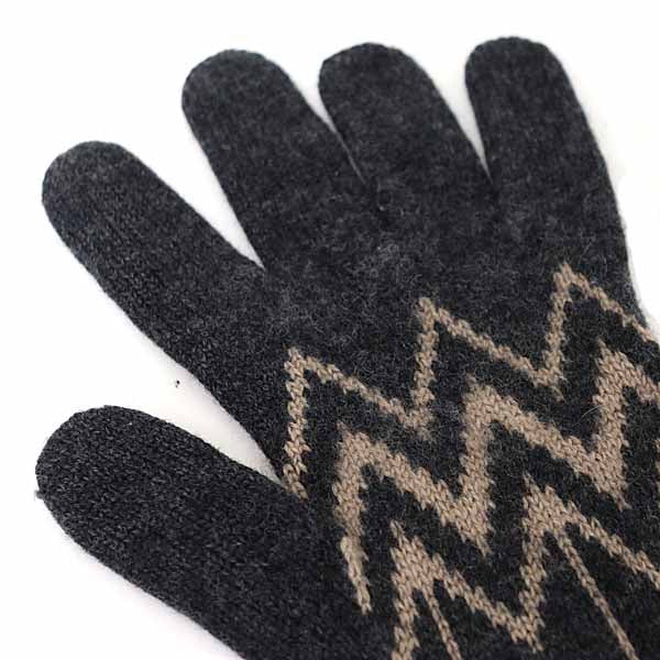 LOUIS VUITTON gloves M75576 cashmere Dark gray Karakorom cashmere gloves