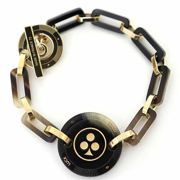 HERMES bracelet Buffalo horn Brown Faite Vo Jeu Bracelet T2