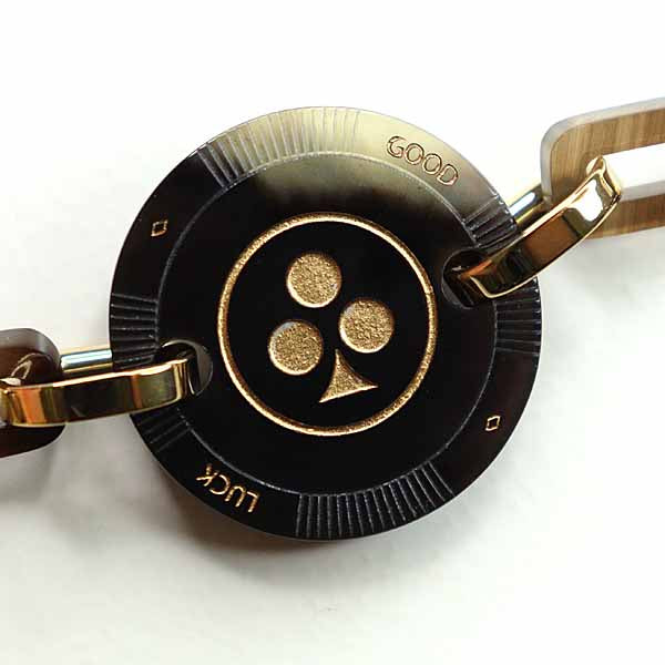 HERMES bracelet Buffalo horn Brown Faite Vo Jeu Bracelet T2