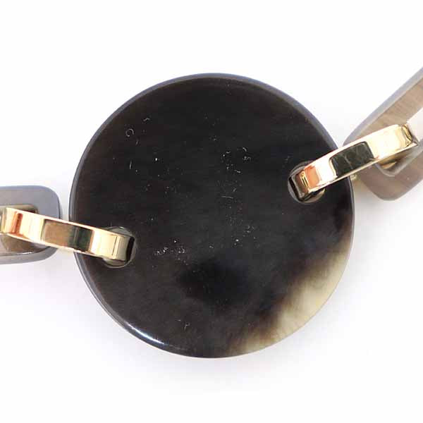 HERMES bracelet Buffalo horn Brown Faite Vo Jeu Bracelet T2