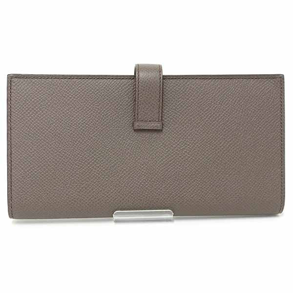 HERMES Long Wallet Purse Epsom gray Beansufla