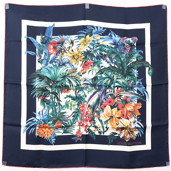 LOUIS VUITTON scarf M77975 silk multicolor Carre70ã»LV Bouquet