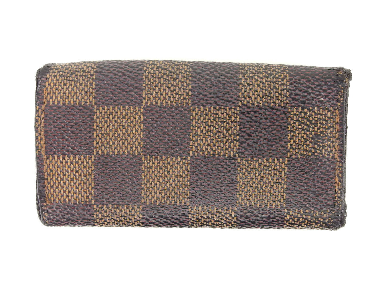 LOUIS VUITTON Key case Key holder N62631 Brown beige gold Multicles4