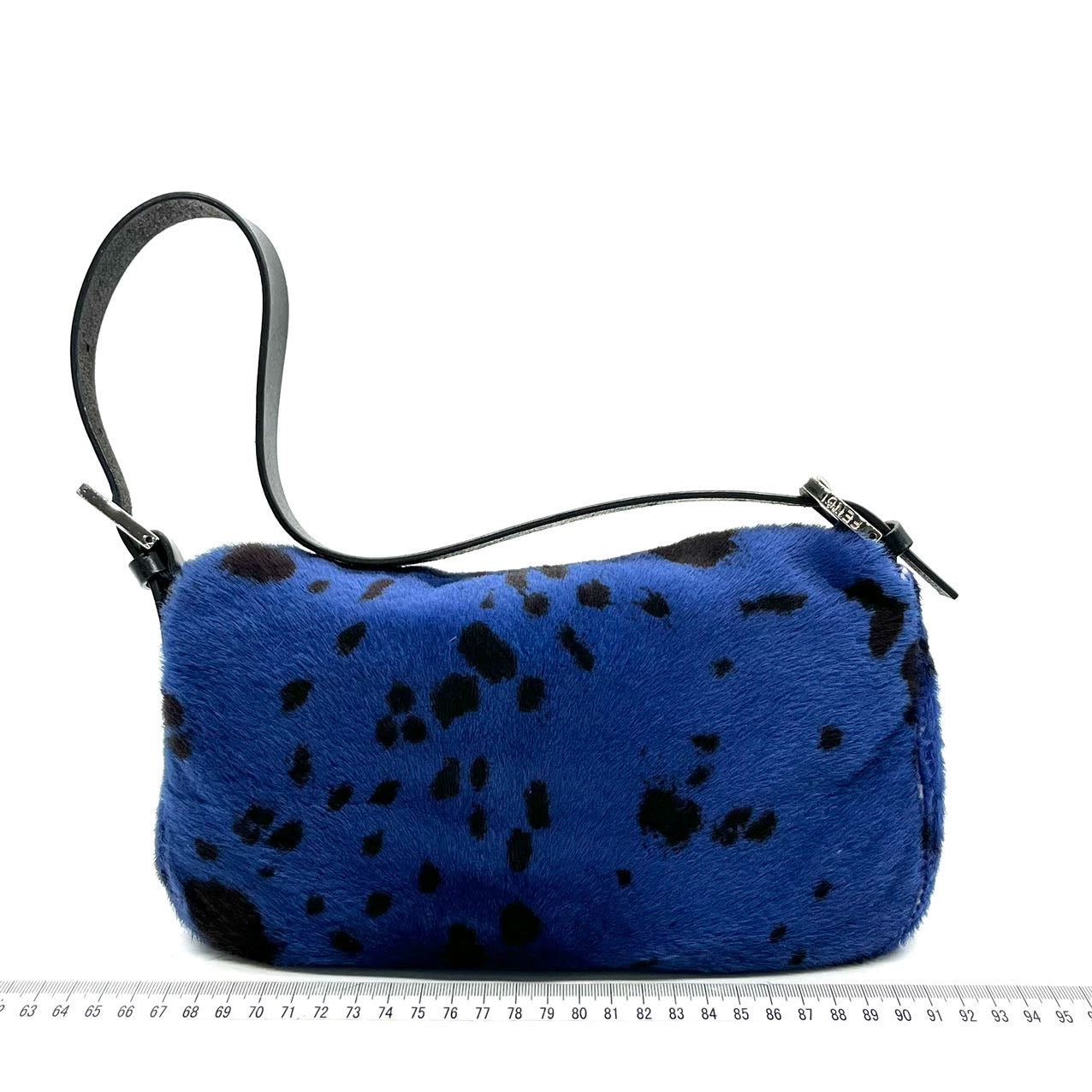 Fendi Baguette Pony hair in leopard print Blue
