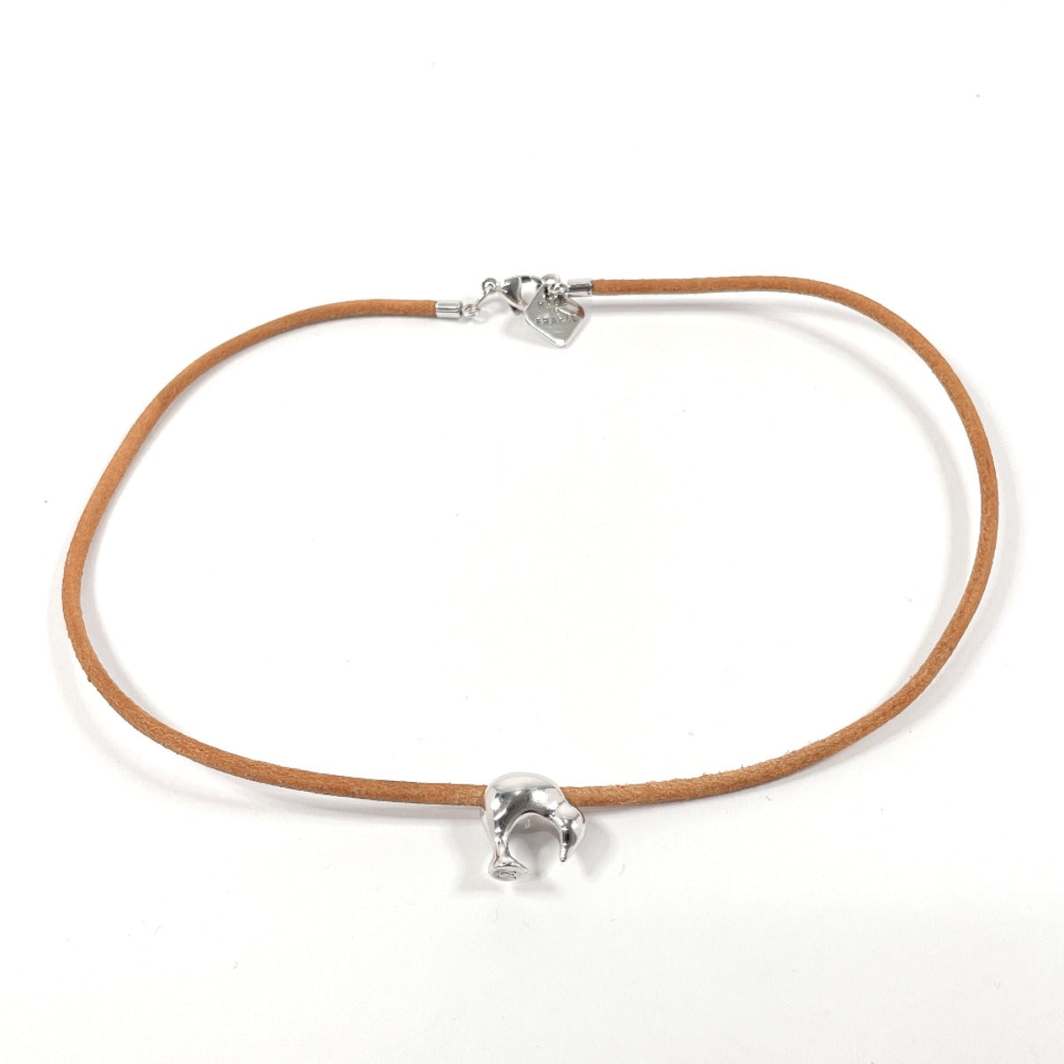 LOUIS VUITTON Necklace Silver925 , Leather Silver Louis Vuitton Cup 2003 Limited Edition Kiwi