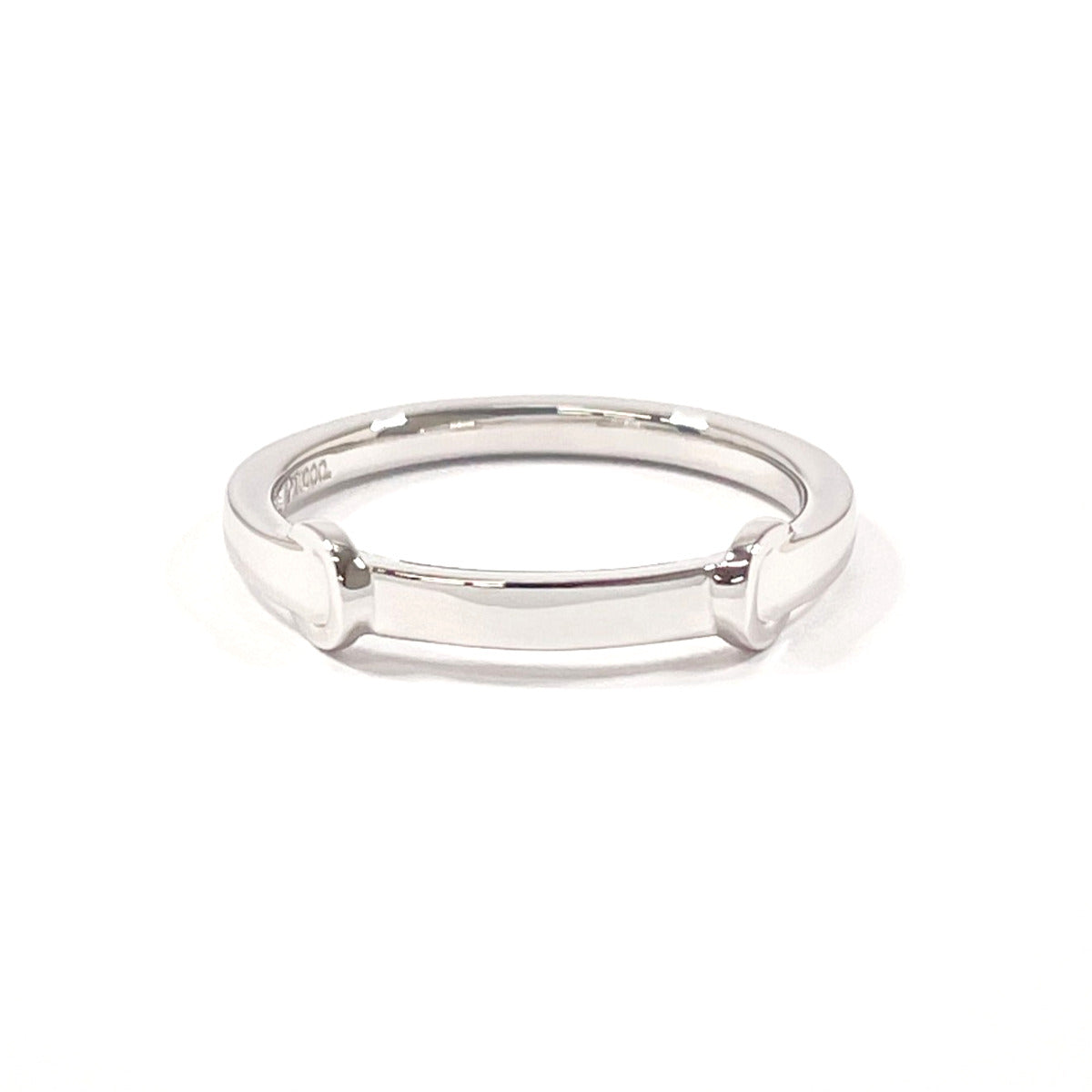 CELINE Ring Pt1000Platinum, Diamond Silver C logo