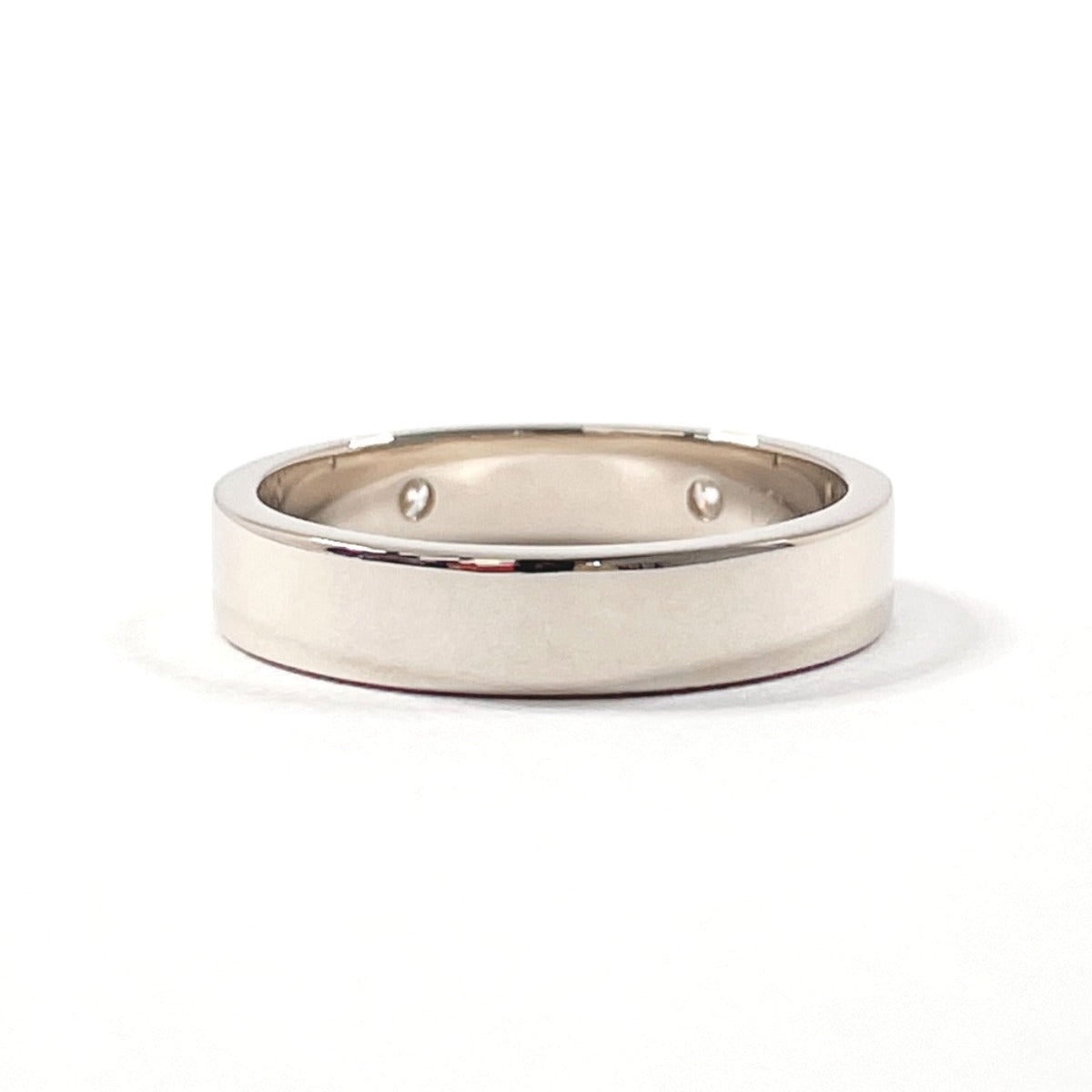 GUCCI Ring K18 White Gold, Diamond Silver Icon print 12