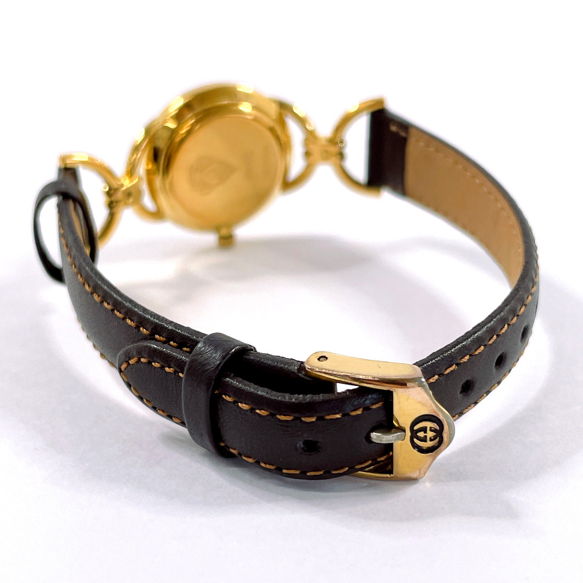 GUCCI Watches Quartz 6700L Gold Plated gold Sherry line Green, Red dial