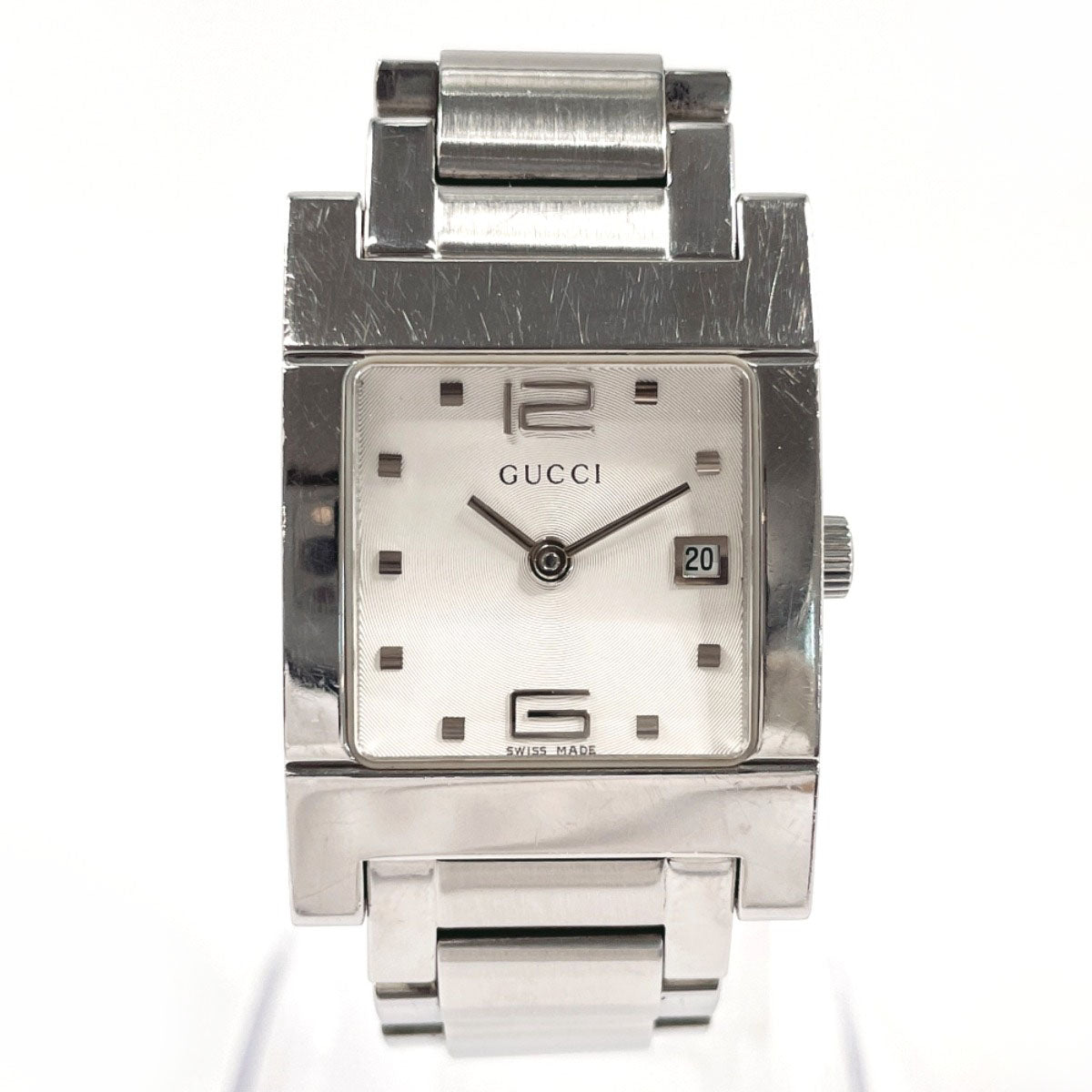 GUCCI Watches Quartz 7700L Stainless Steel Silver white dial
