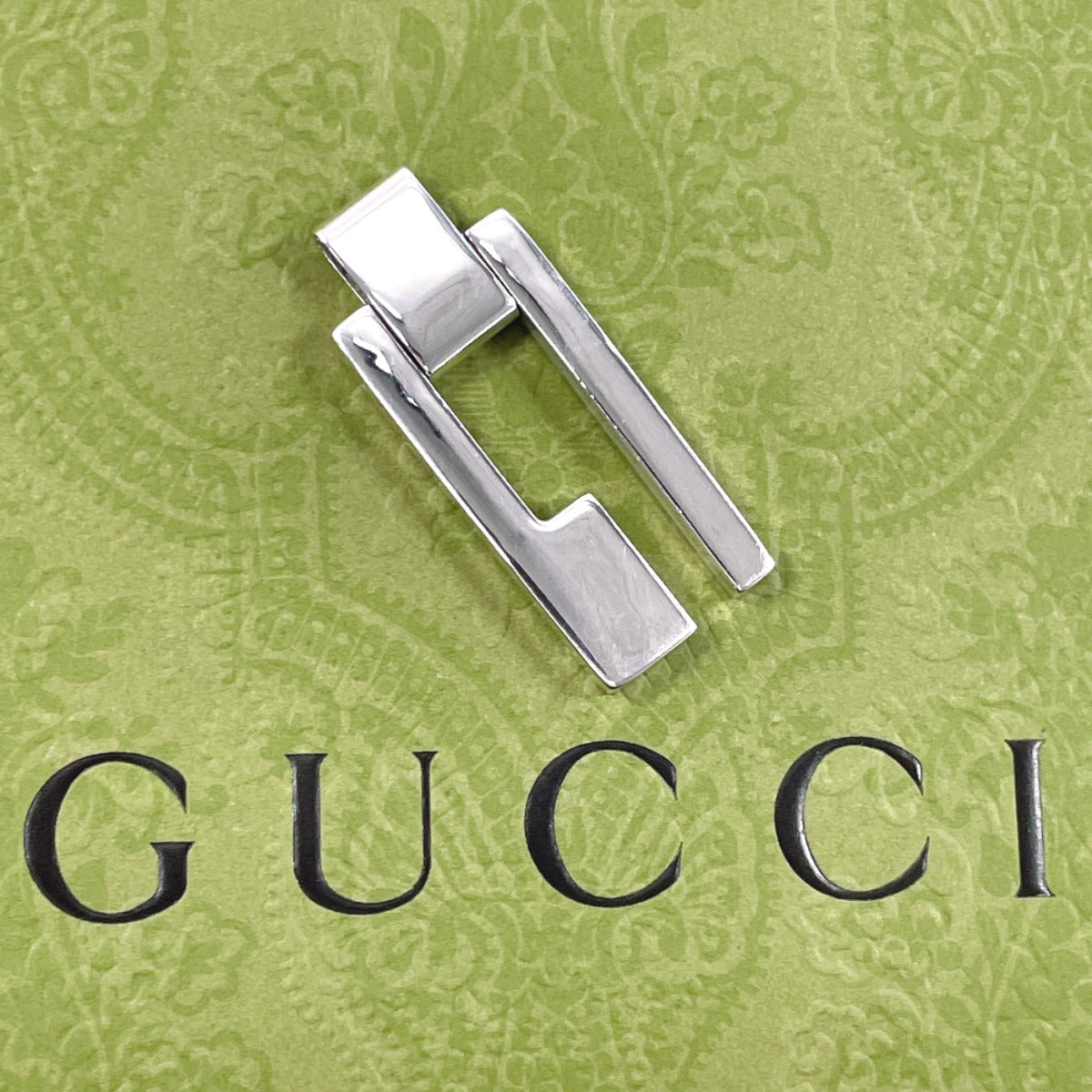 GUCCI Pendant top Silver925 Silver Cutout G