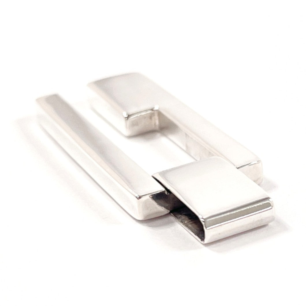 GUCCI Pendant top Silver925 Silver Cutout G