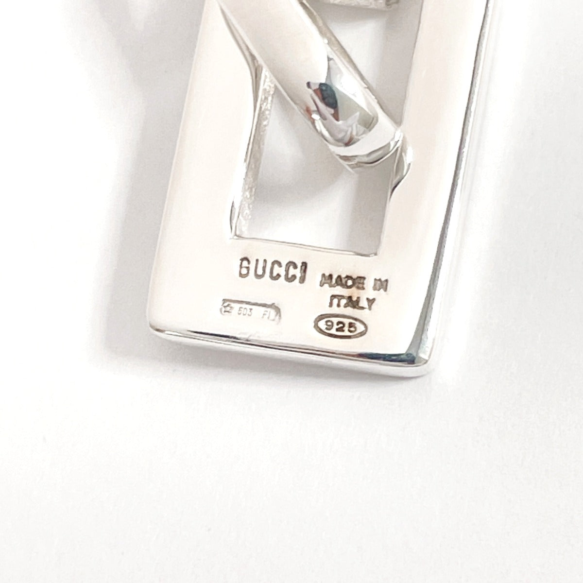 GUCCI Pendant top Silver925 Silver G logo