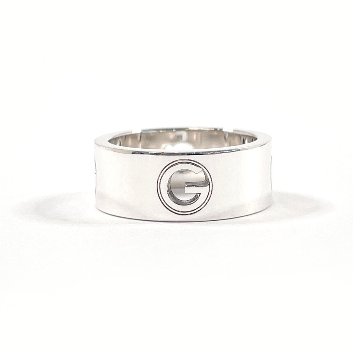GUCCI Ring Silver925 Silver logo cutout 16