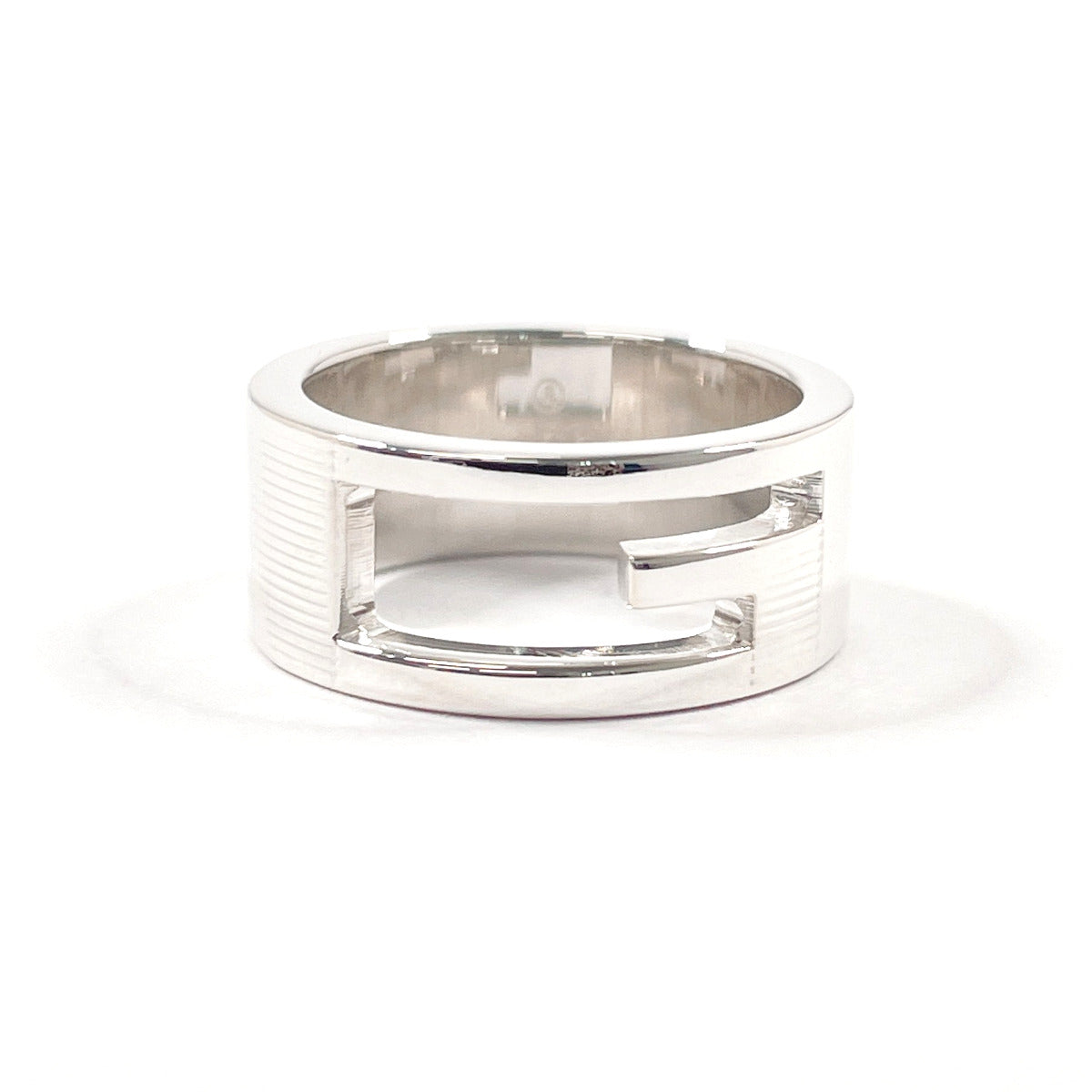 GUCCI Ring Silver925 Silver Branded Cutout G 9