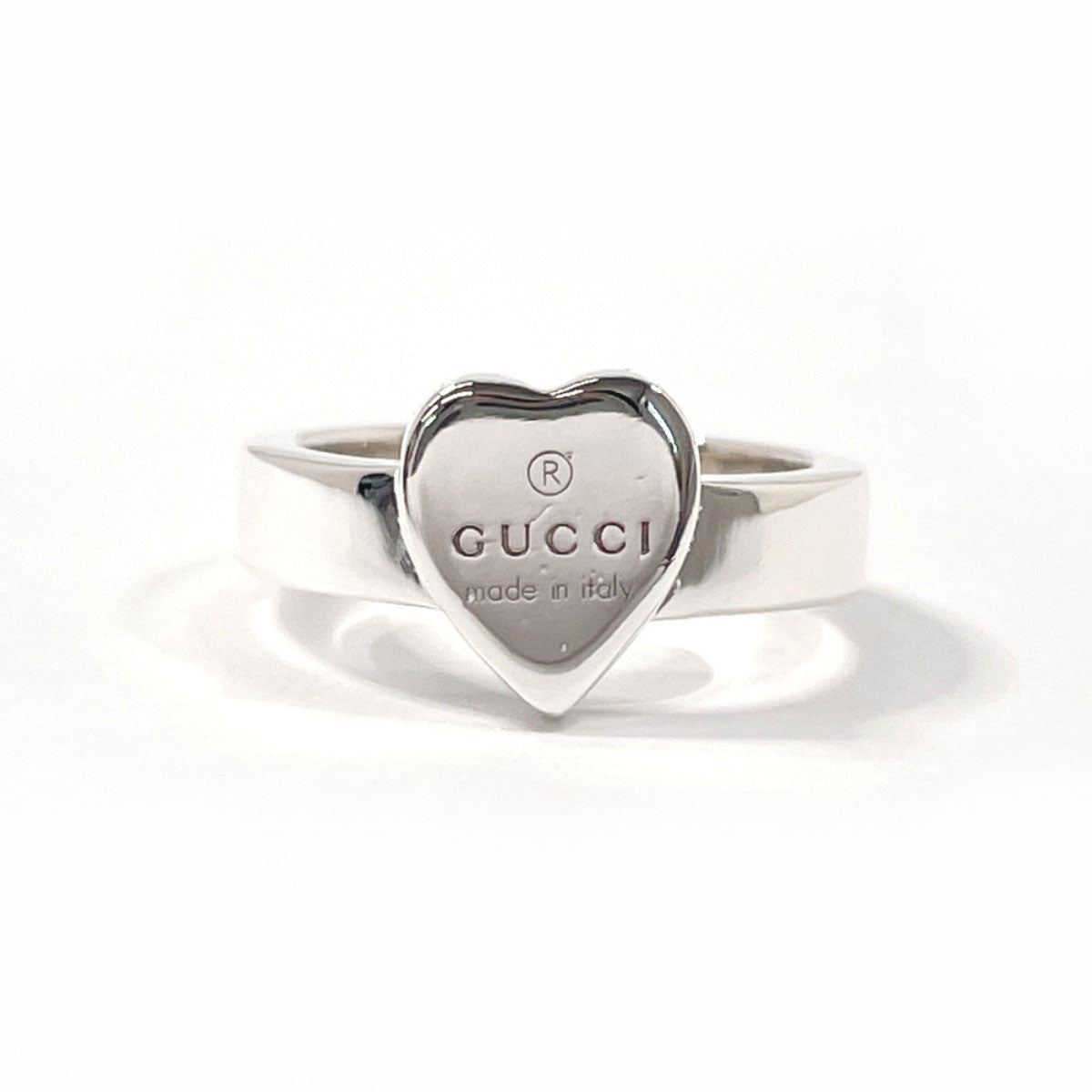 GUCCI Ring Silver925 Silver Trademark Heart 9