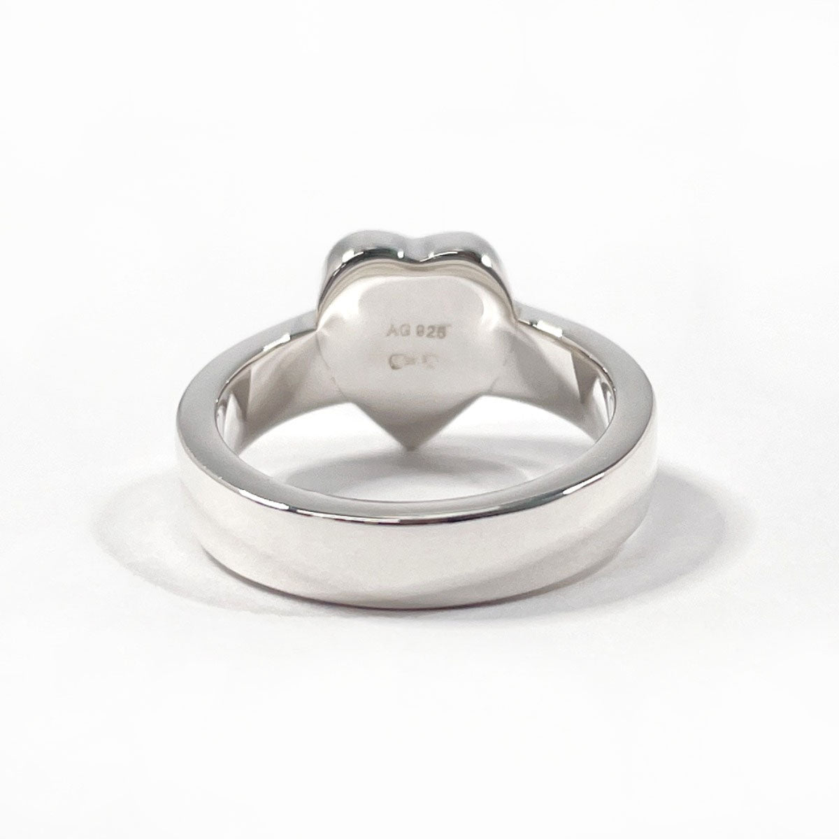 GUCCI Ring Silver925 Silver Trademark Heart 9
