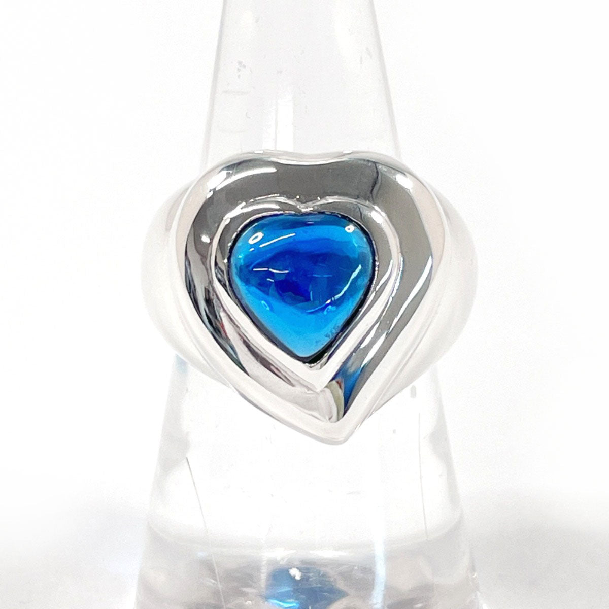 YVES SAINT LAURENT Ring Silver925, Stone Silver heart