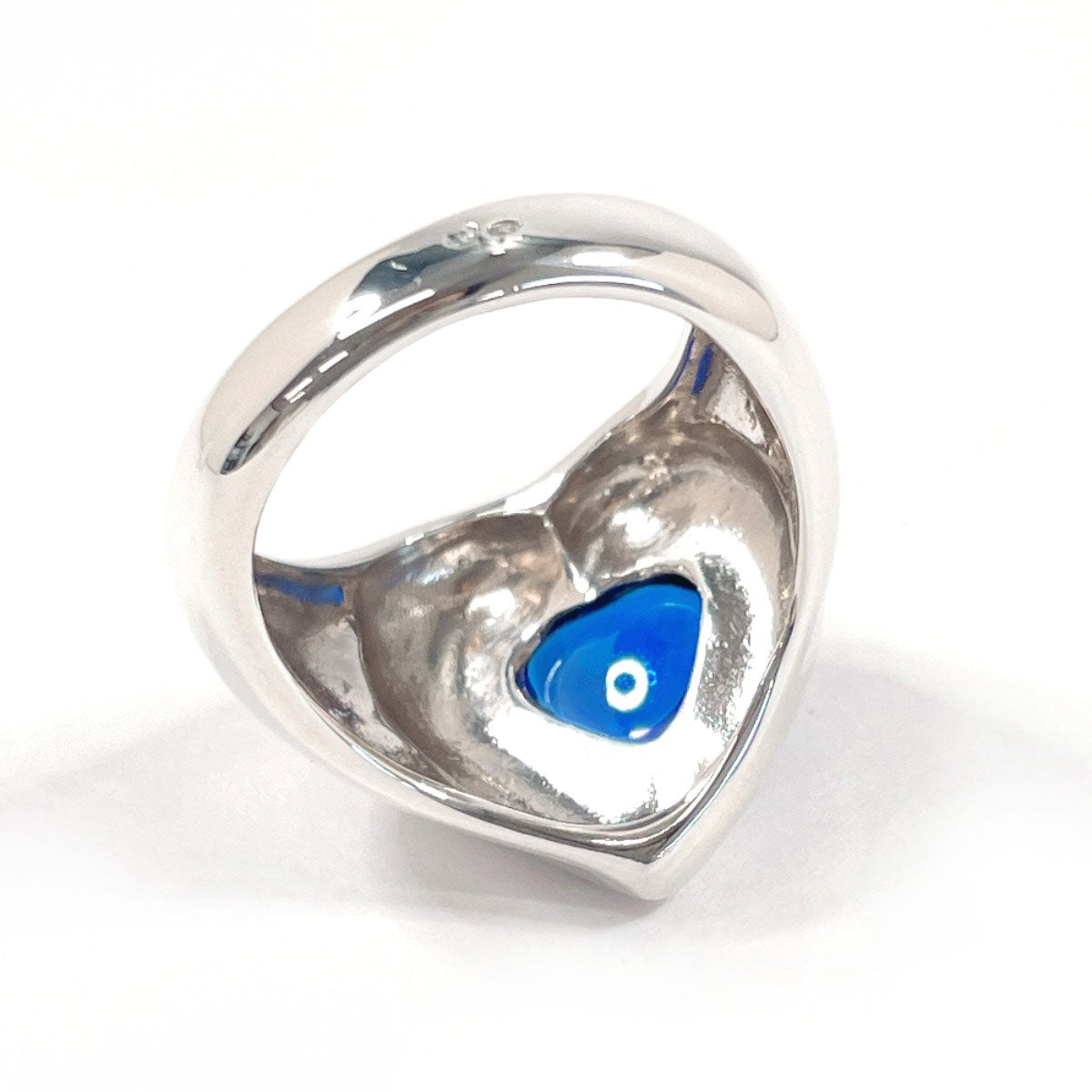 YVES SAINT LAURENT Ring Silver925, Stone Silver heart