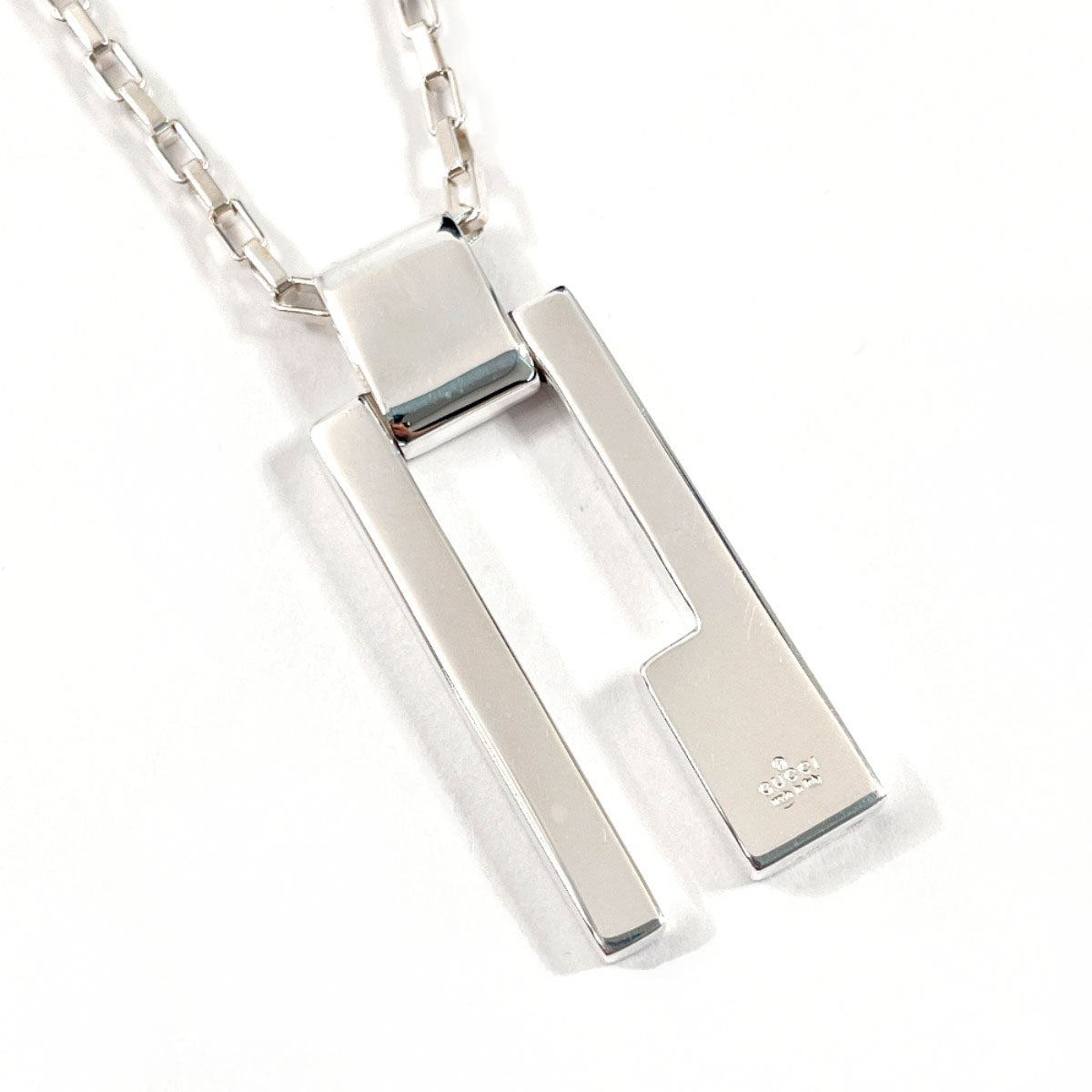 GUCCI Necklace 145171 J8400 8106 Silver925 Silver G logo plate