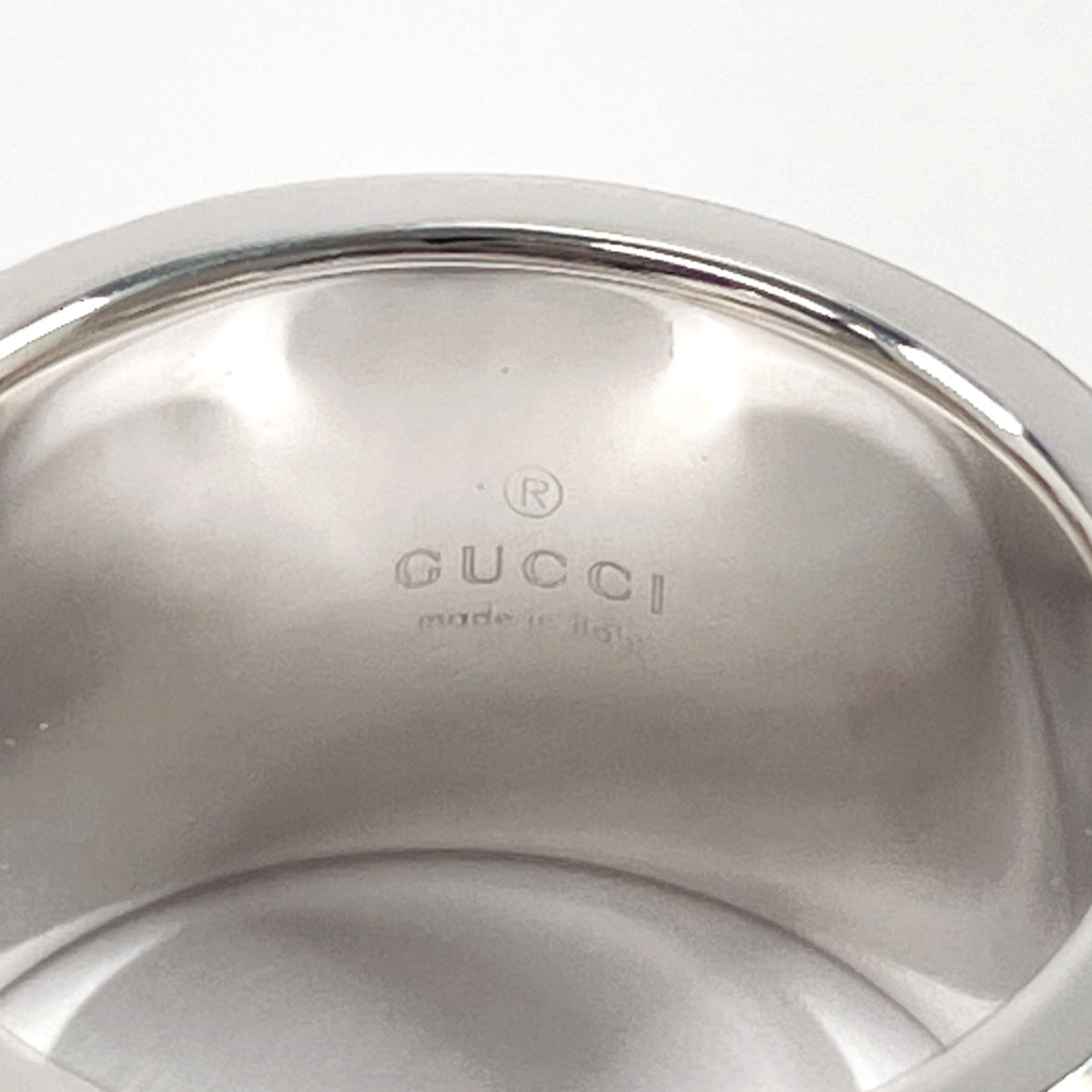 GUCCI Ring Silver925 Silver logo bis