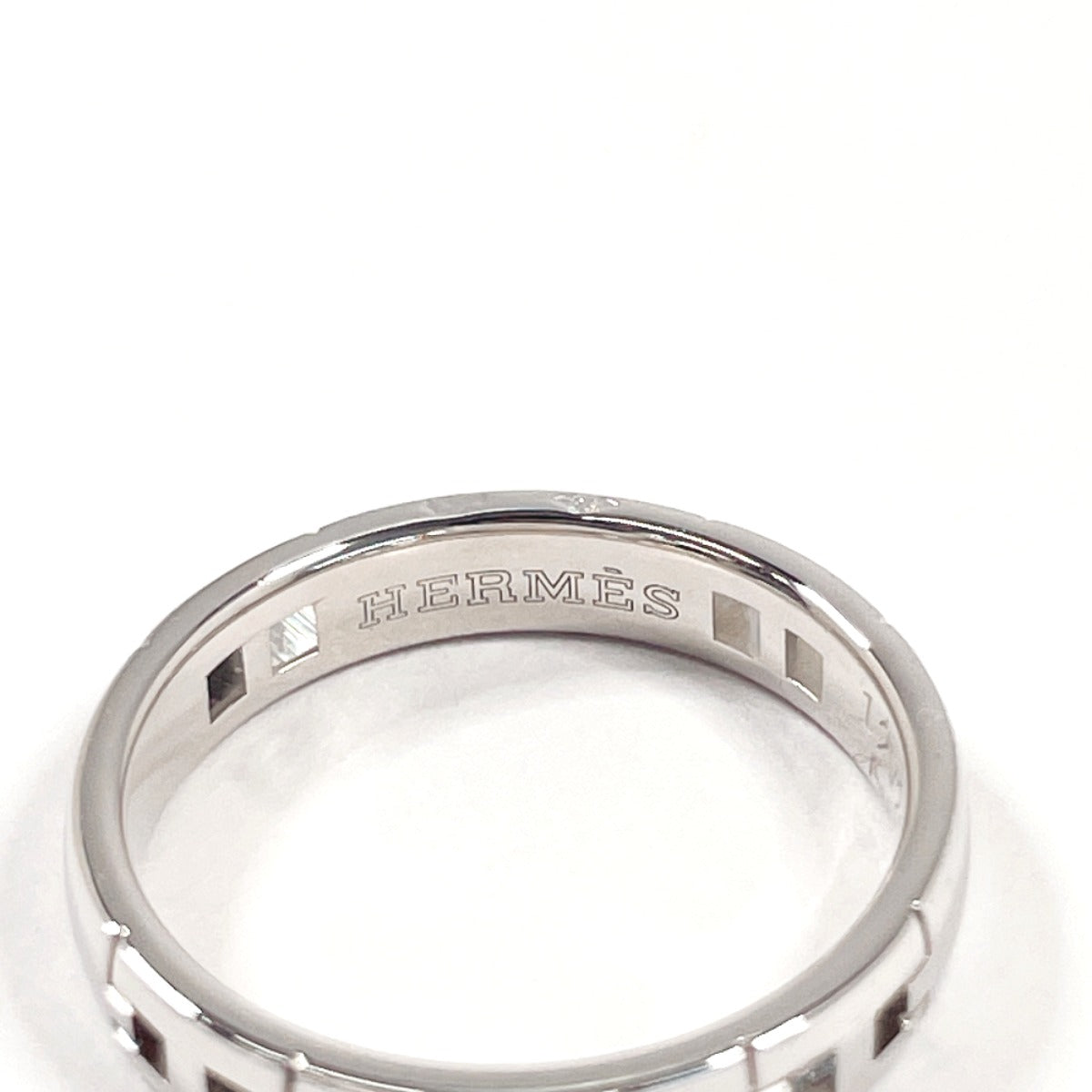 HERMES Ring K18 white gold Silver Ever Heracles Wedding rings 49