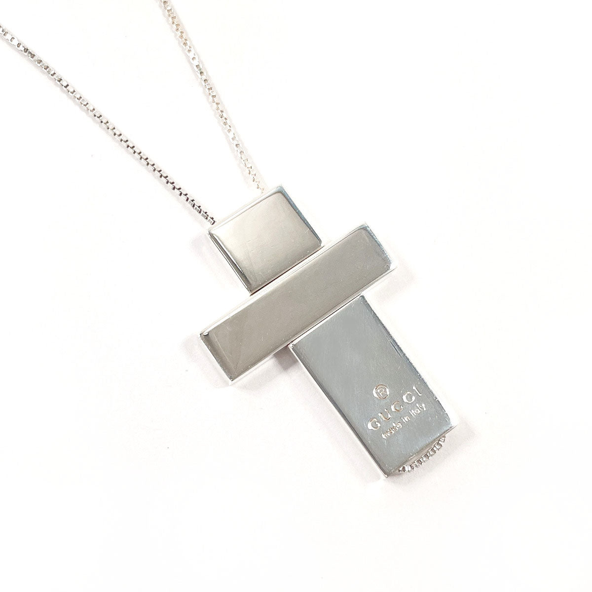 GUCCI Necklace Silver925 Silver Separate cross