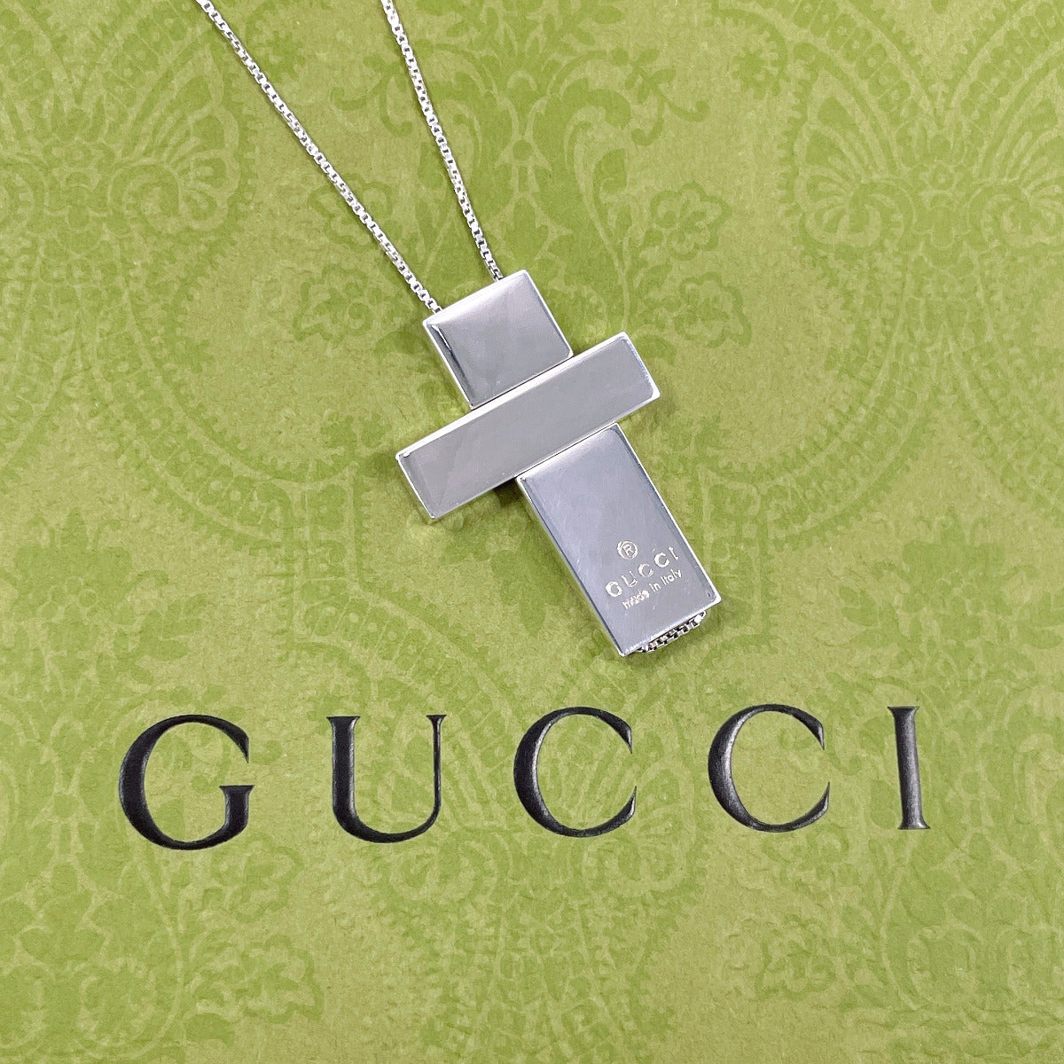 GUCCI Necklace Silver925 Silver Separate cross