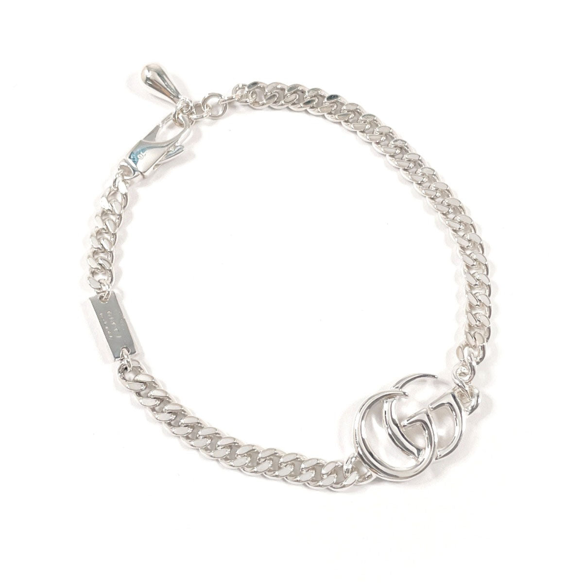 GUCCI bracelet Silver925 Silver Double G Chain 16
