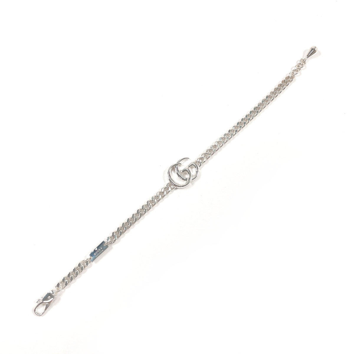 GUCCI bracelet Silver925 Silver Double G Chain 16
