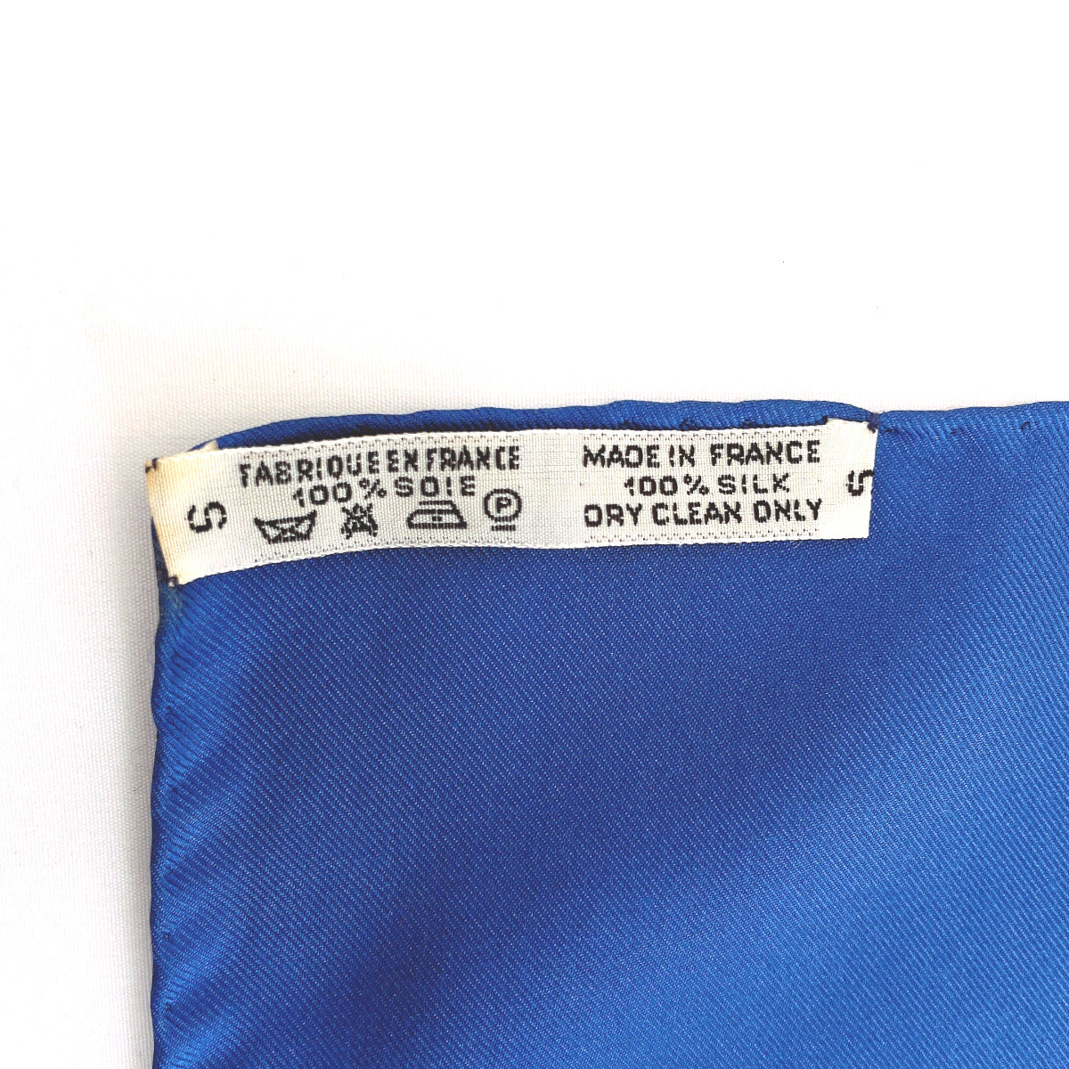 HERMES scarf Silk, 100% silk blue AUX CHAMPS Field Carre 90