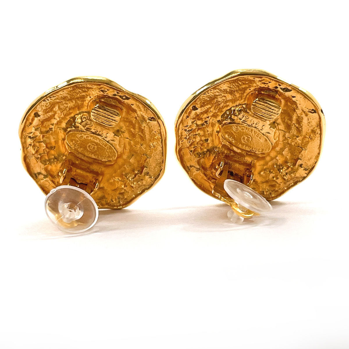 CHANEL Earring Gold Plated, Faux Pearl gold vintage