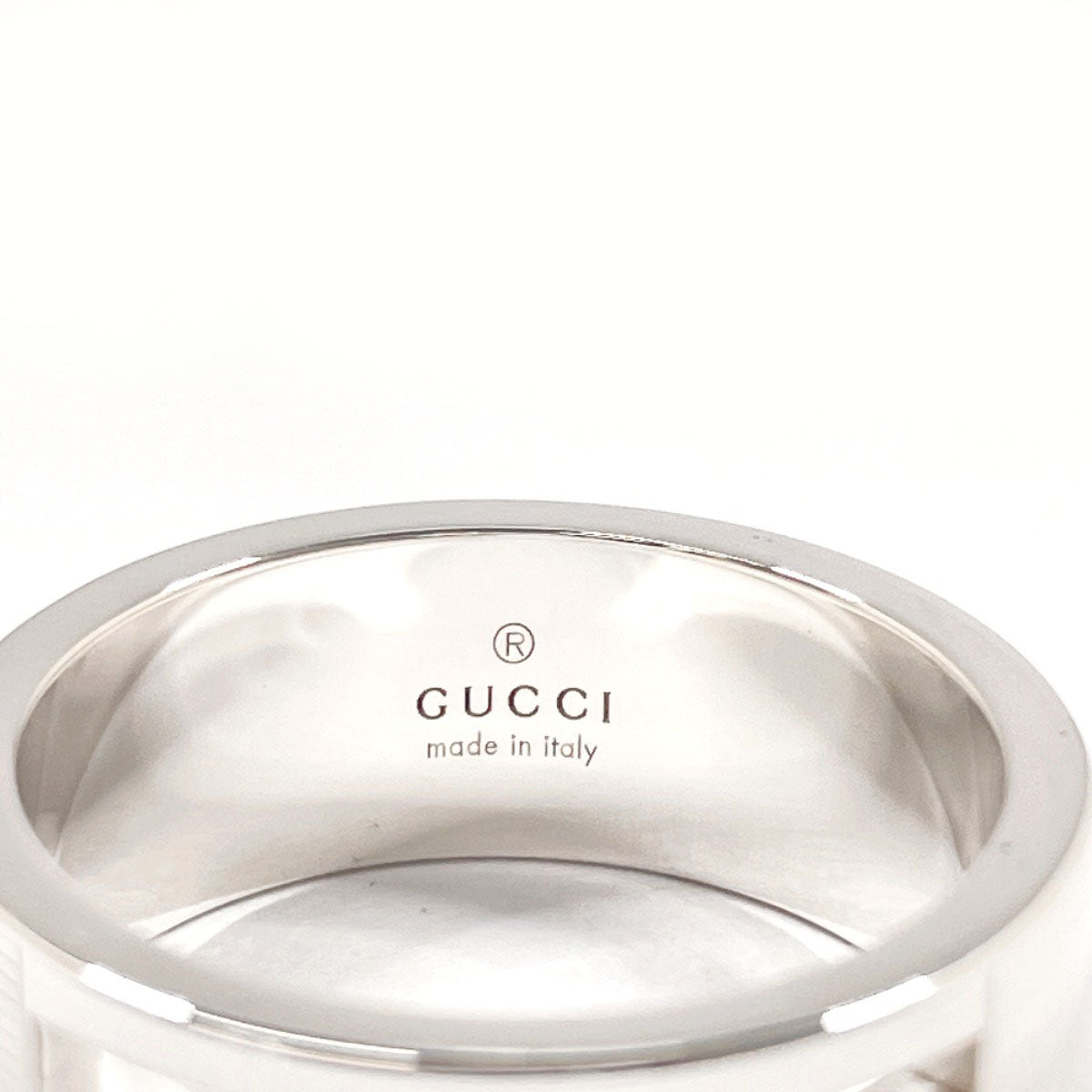 GUCCI Ring Silver925 Silver Branded Cutout G 19