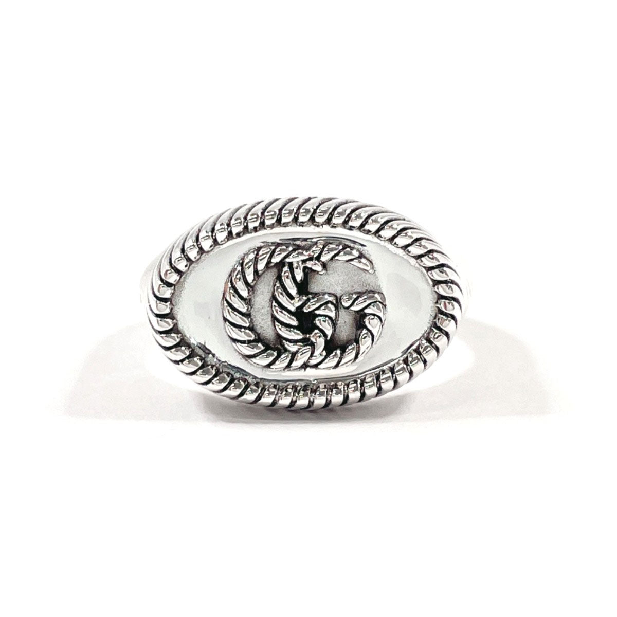 GUCCI Ring Silver925 Silver Double G twist 15