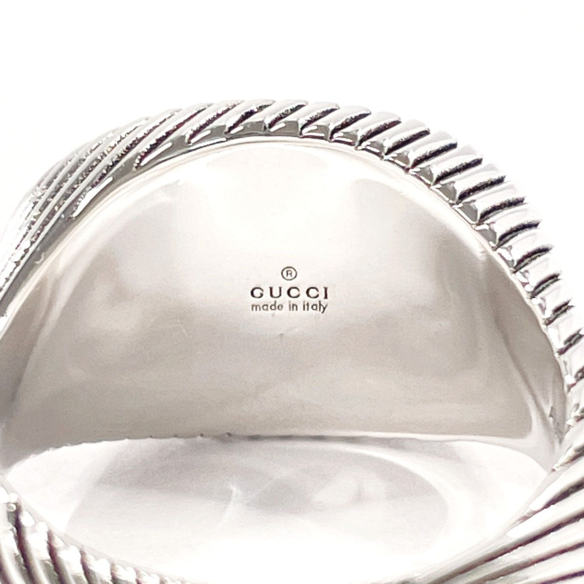 GUCCI Ring Silver925 Silver Double G twist 15