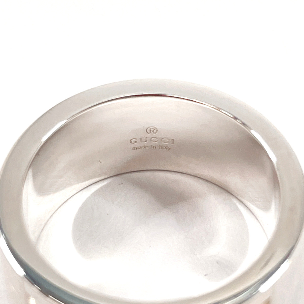 GUCCI Ring Silver925 Silver Branded Cutout G 10