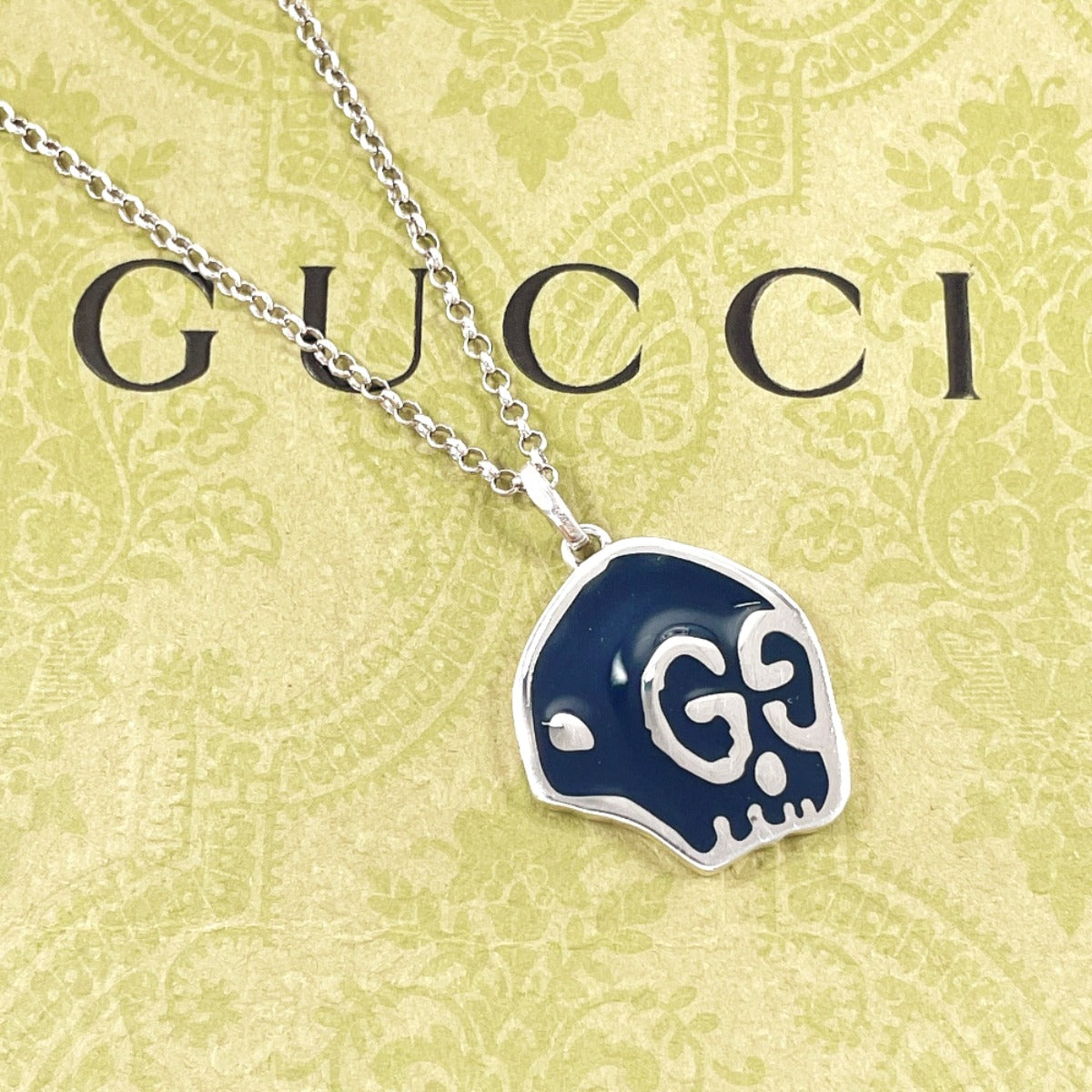 GUCCI Necklace Silver925 Silver Ghost Skull