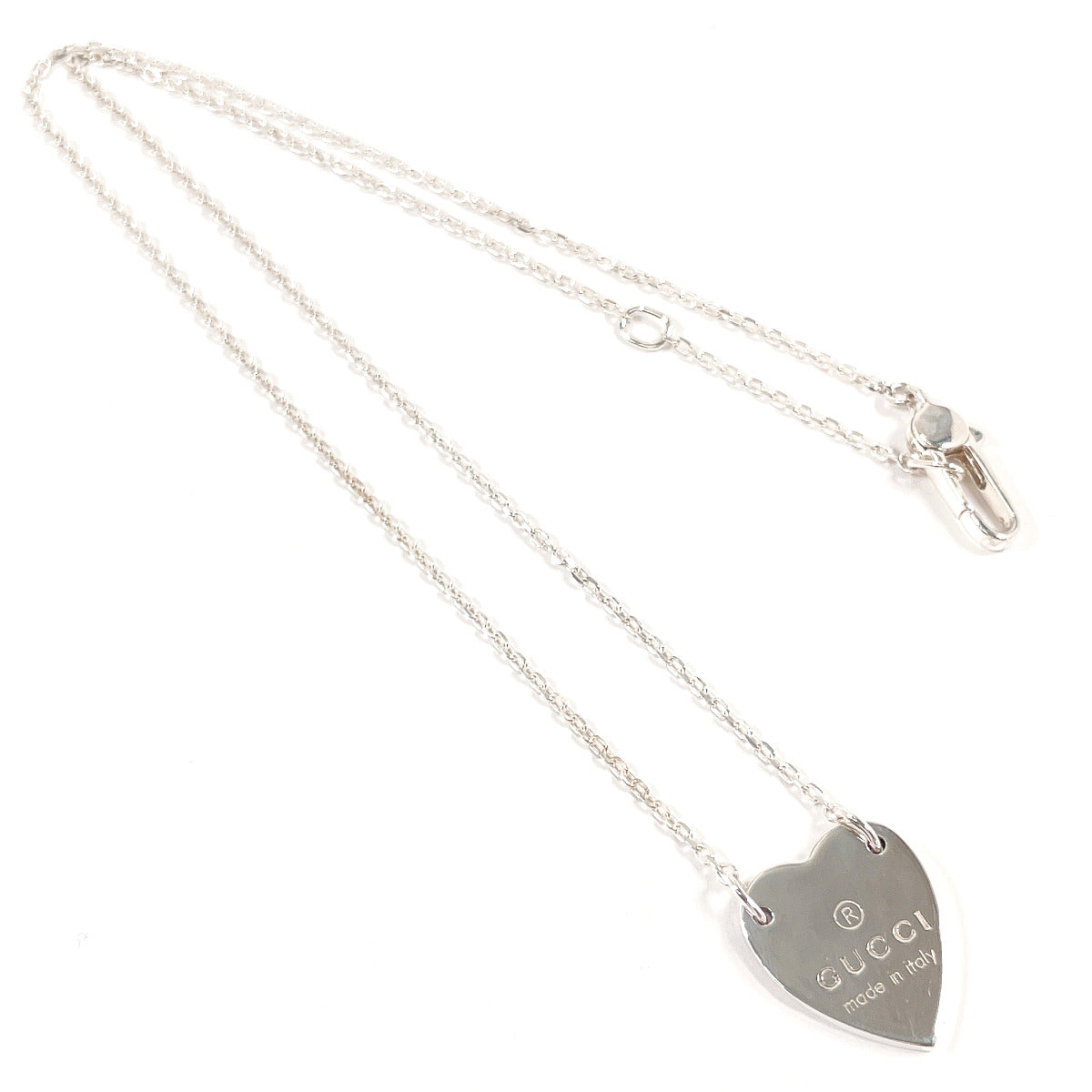 GUCCI Necklace 223512 J8400 8106 Silver925 Silver Trademark Heart